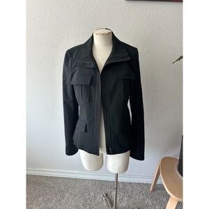 Theory Women's Cargo Pockets Black Jacket